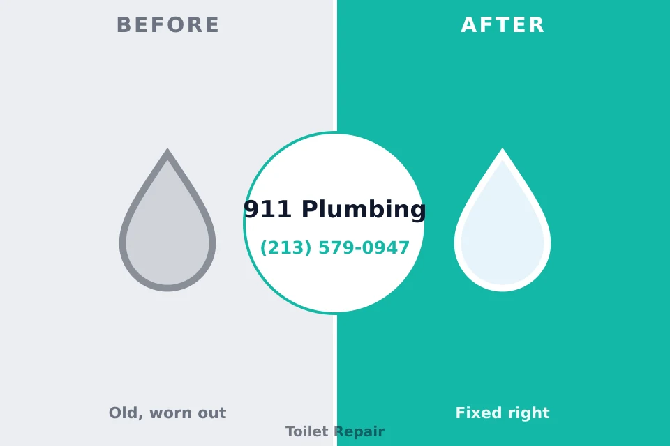 Before and after: plumbing repair Franklin Farm, VA